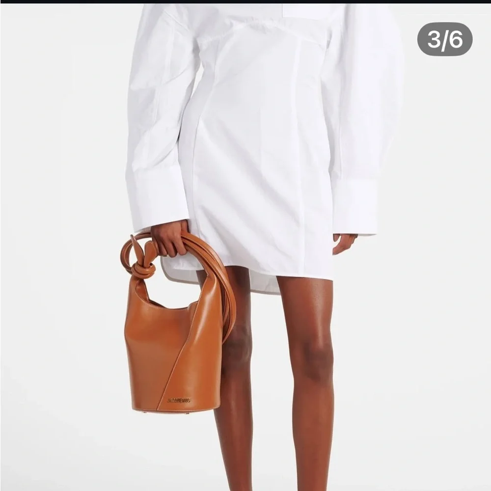 NWT Jacquemus Brown 'Le petit Tourni' Bag - Picture 1 of 8